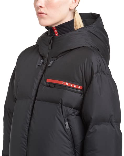 prada puffer coat women's.